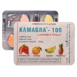 Buy Kamagra 100mg Flavored Tabs Sildenafil Citrate pack