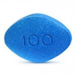 A blister pack of Viagra 100mg tablets, the leading treatment for erectile dysfunction.